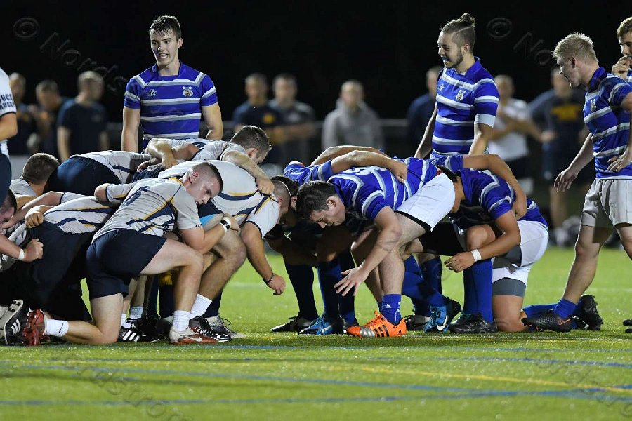Wheaton Men\'s Rugby vs Mass Maritime.  Photo by Keith Nordstrom